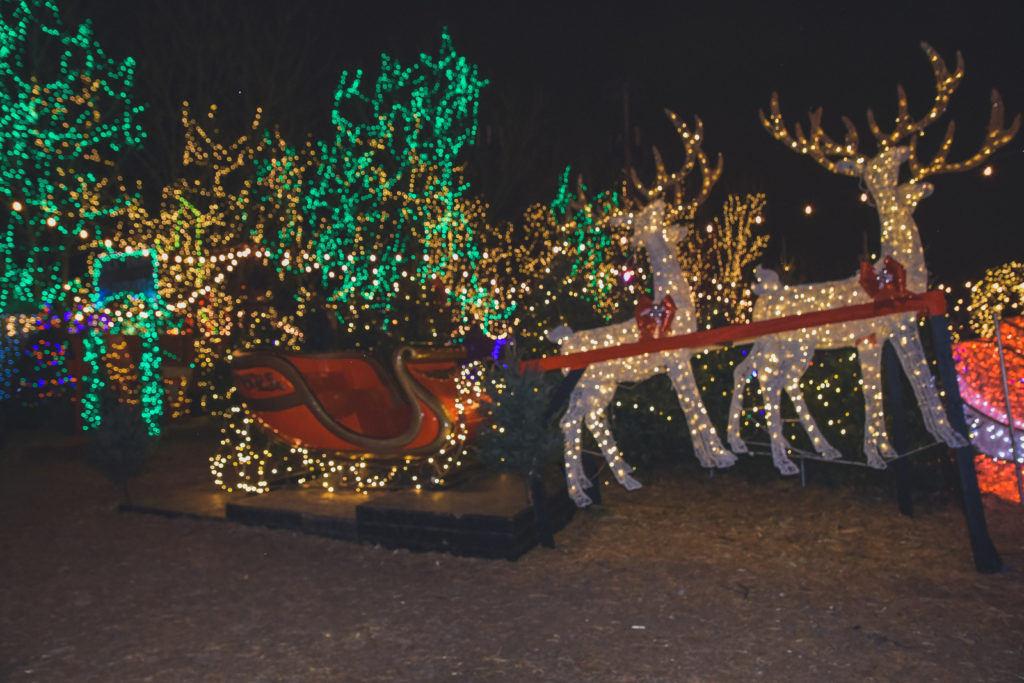 Jack Frost Winter Village, Santa's sleigh Chicago