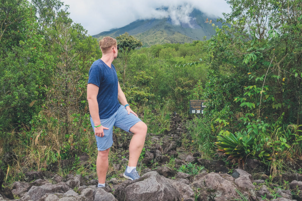 hiking around the Arenal Volcano
