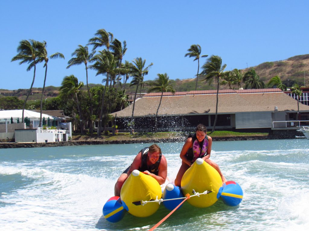 water spot, banana boat