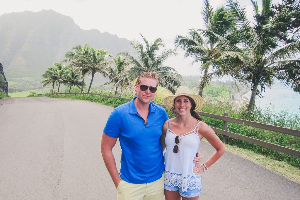 couple on Honeymoon in Oahu