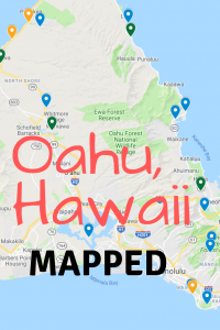 oahu attractions map pin