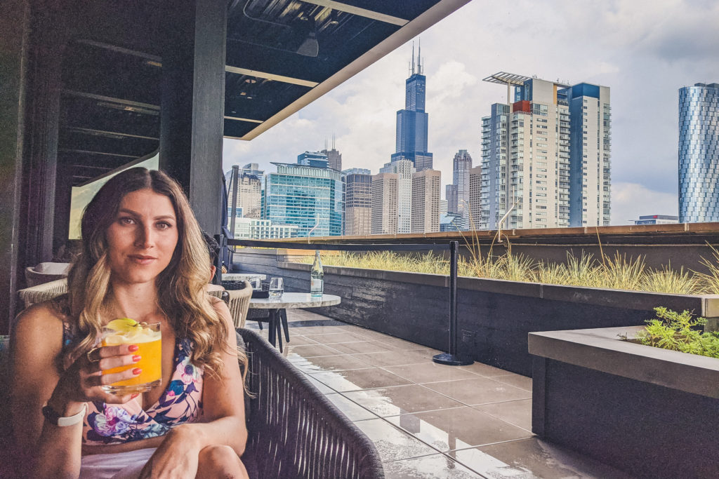 woman at Nobu Rooftop