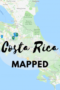 costa rica tourism map