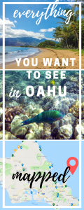 oahu attractions map pin