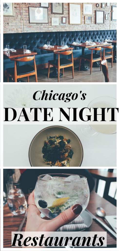 Date Night Restaurants in Chicago pin