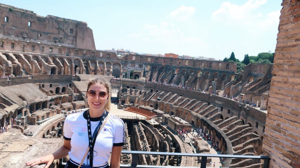 me at the colosseum