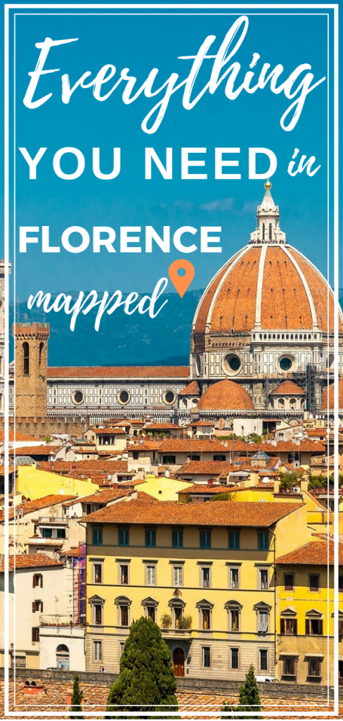 tourist walking map of florence