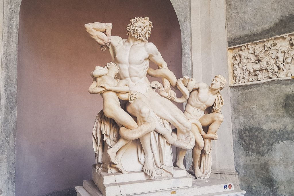 Display at the Vatican Museum, Classical sculpture 