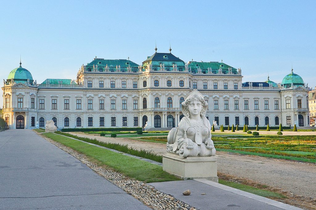The Belvedere Palace in the early morning