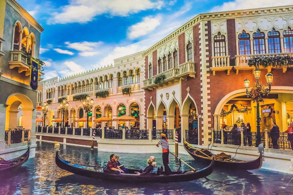 gondola ride at the Venetian Hotel