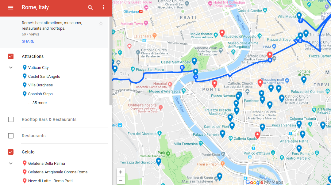 How to use Google Maps When Traveling - Valentina's Destinations