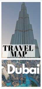 Tourist map of Dubai pin
