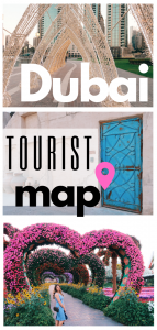 Tourist map of Dubai pin