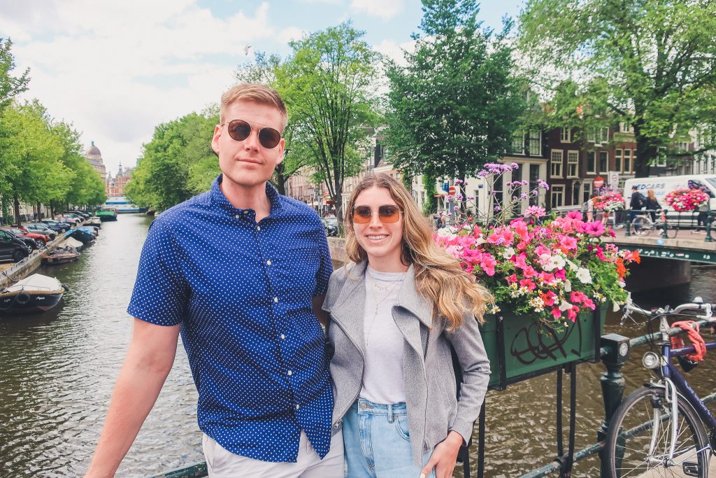 Couple (boy and girl) in Amsterdam