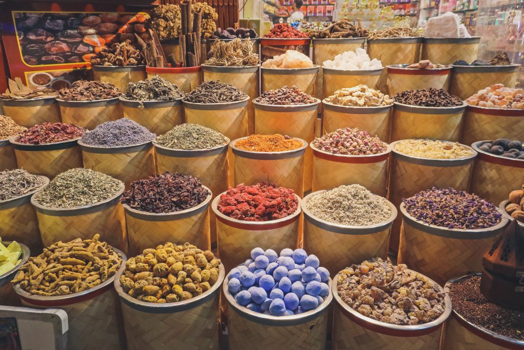 spices on sale at souk