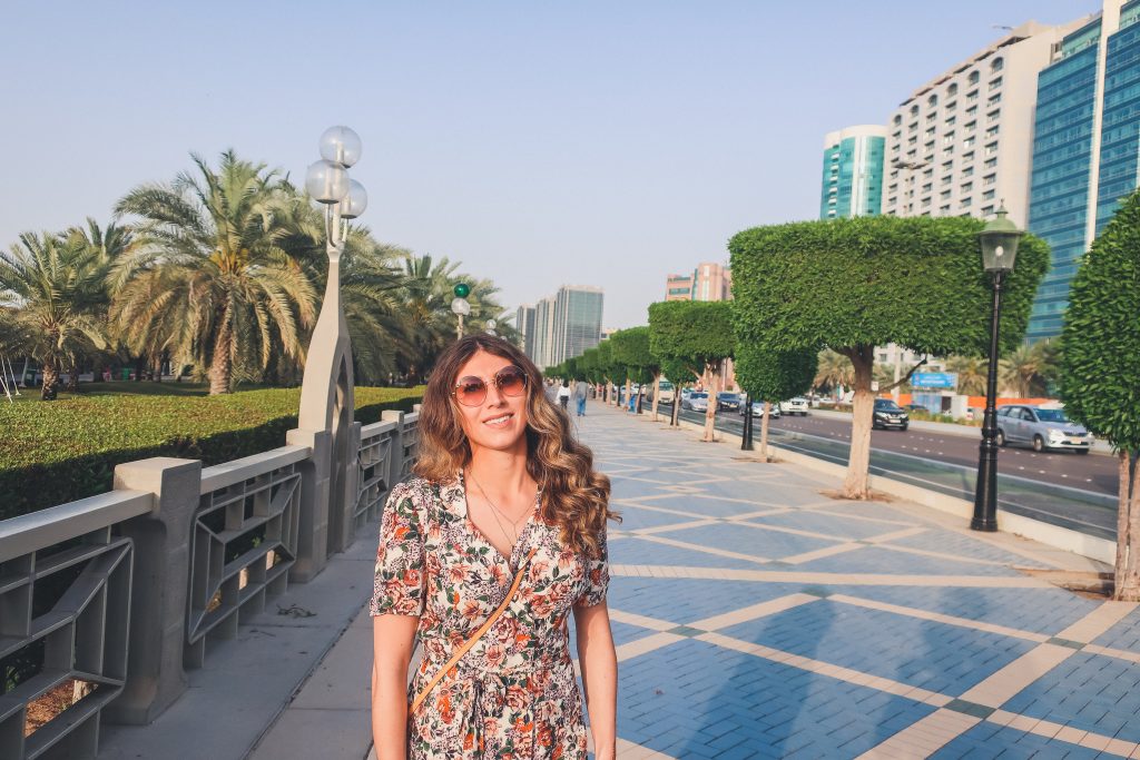 girl on the CORNICHE BEACH walk