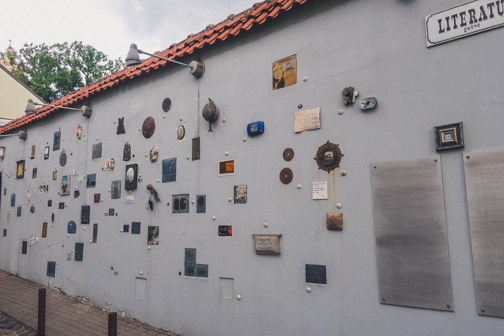 Literature Street in Vilnius -Living art installation 