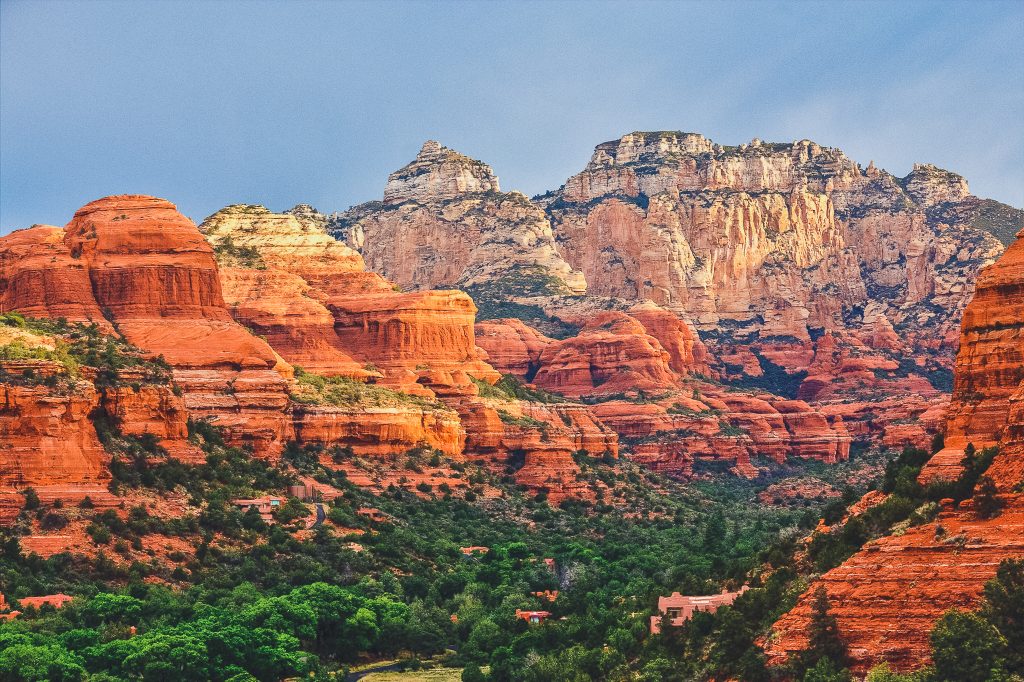 boynton canyon sedona arizona during sunrise