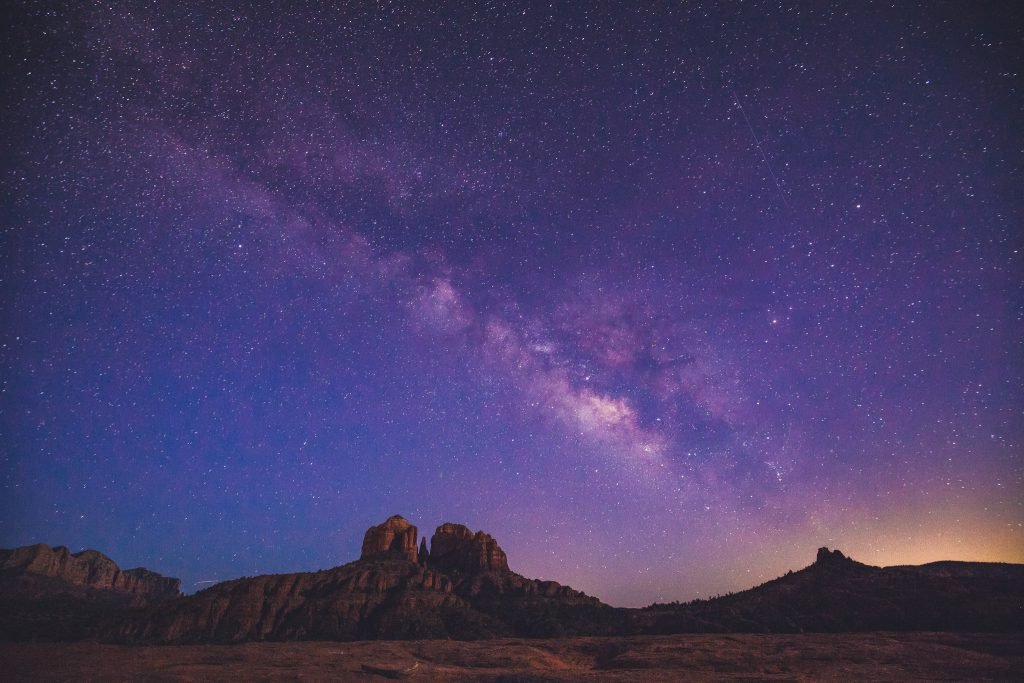 stars in sedona night sky