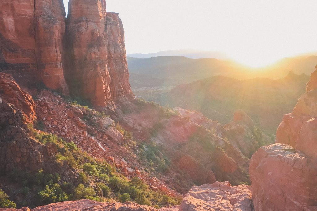 Sunset at Cathedral Rock in Sedona