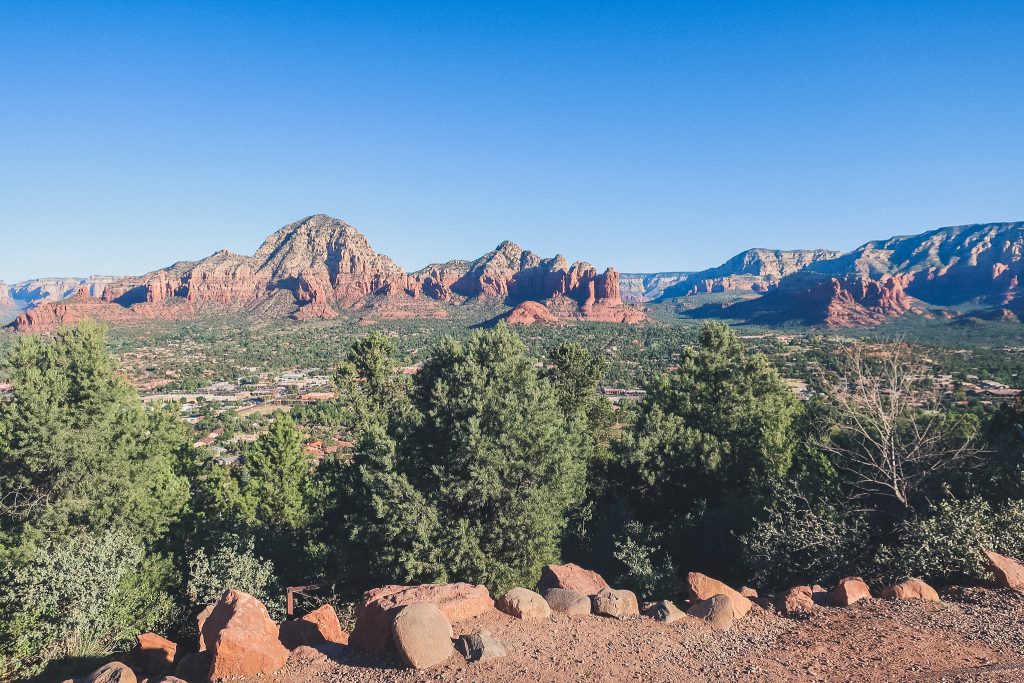 Landscape view from Sedona's Airport Mesa Overlook