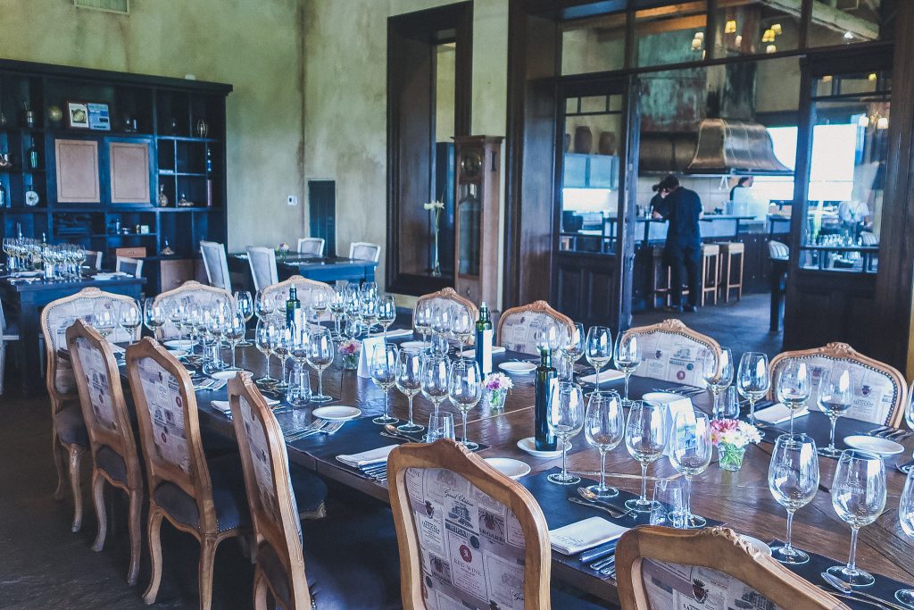 tasting room at Andeluna Winery