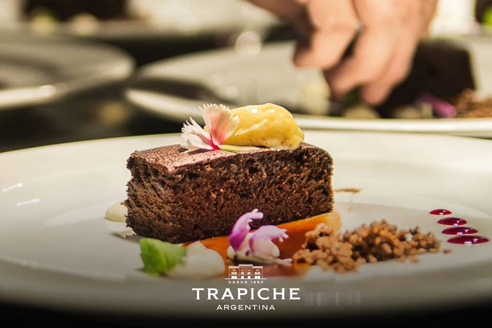 dessert served at Trapiche Winery