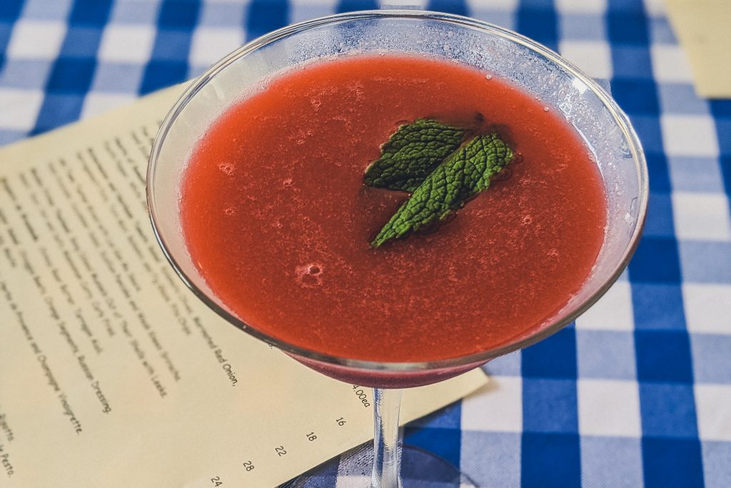 specialty cocktail from the The Chanticleer Nantucket 