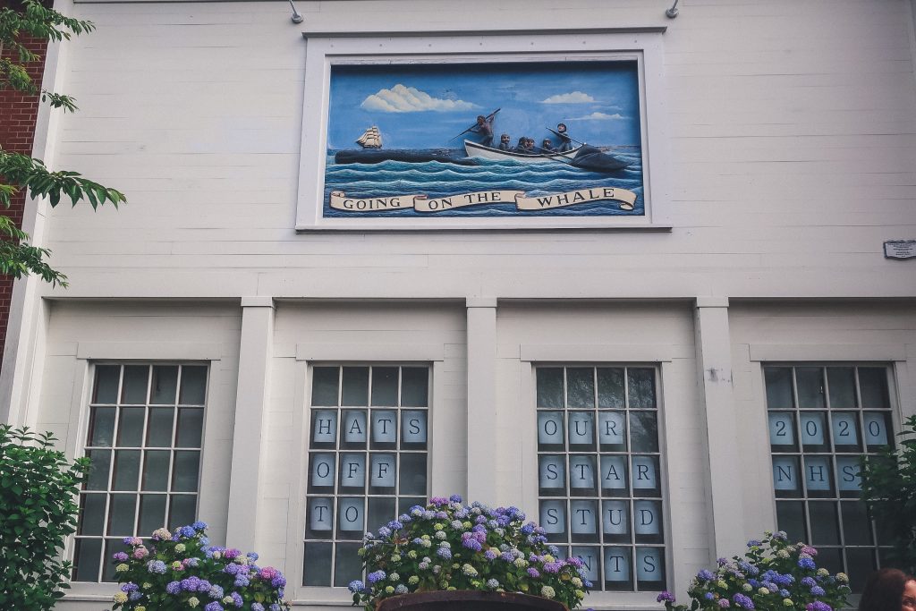 mural at Whaling Museum in Nantucket