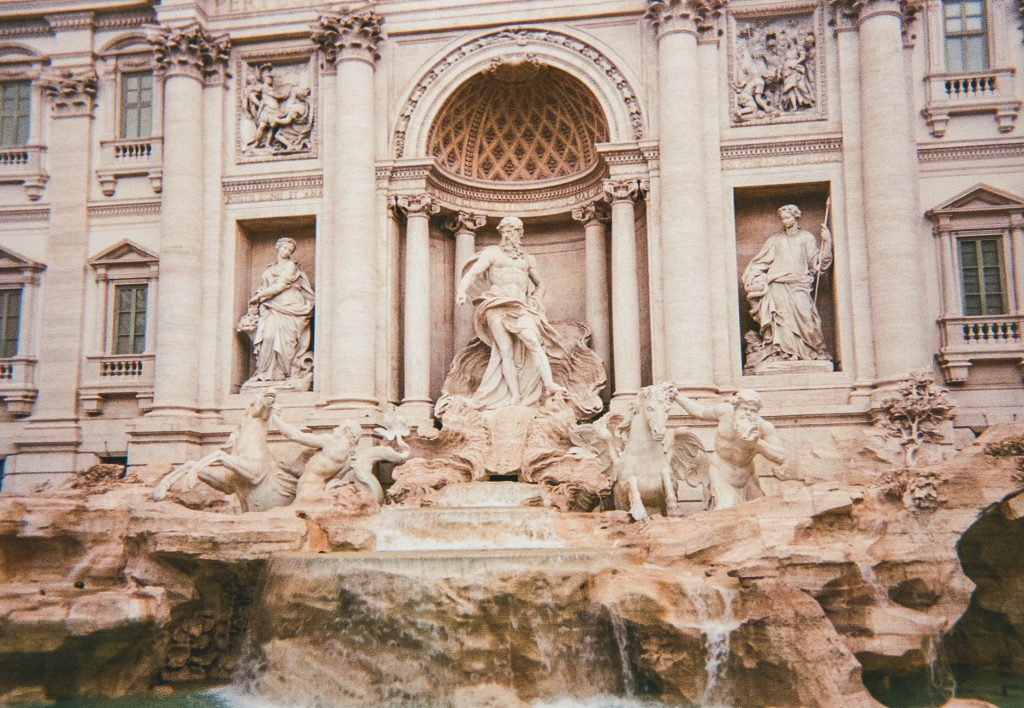 Trevi fountain in rome