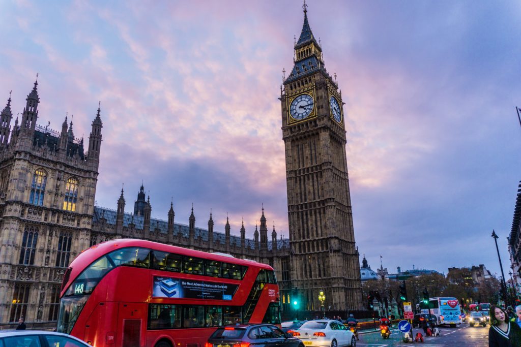 London at sunset, Big Ben