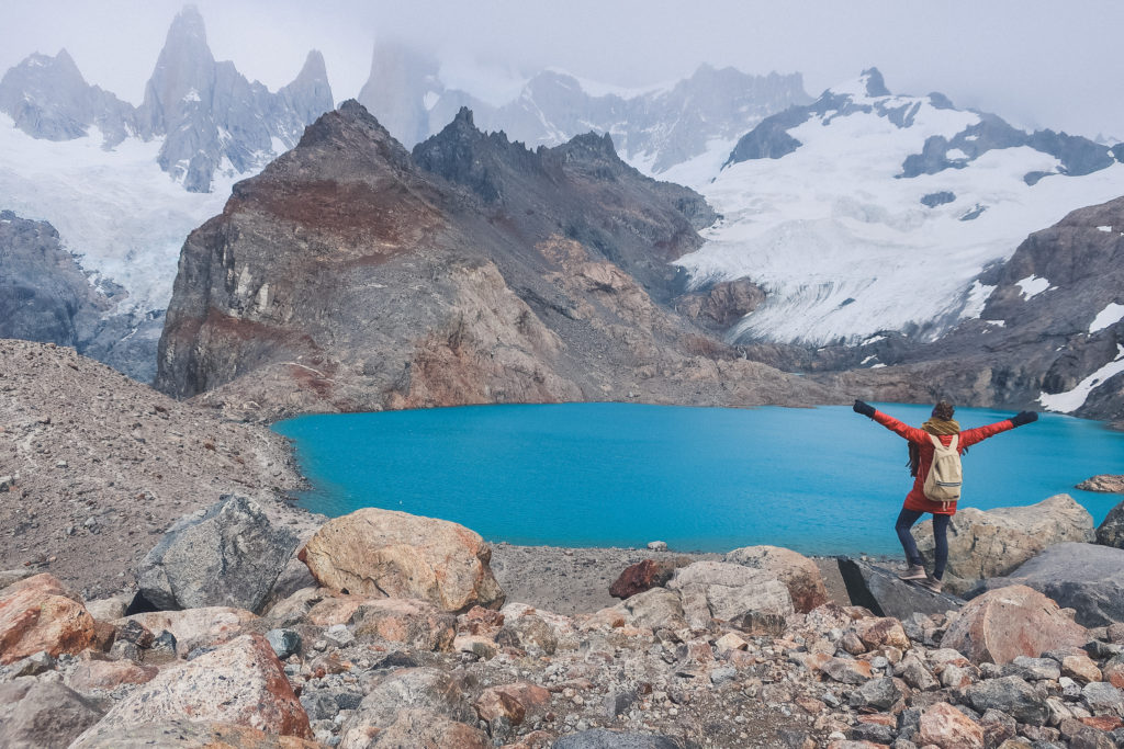 Hiked to Laguna de los Res in El Chalten 