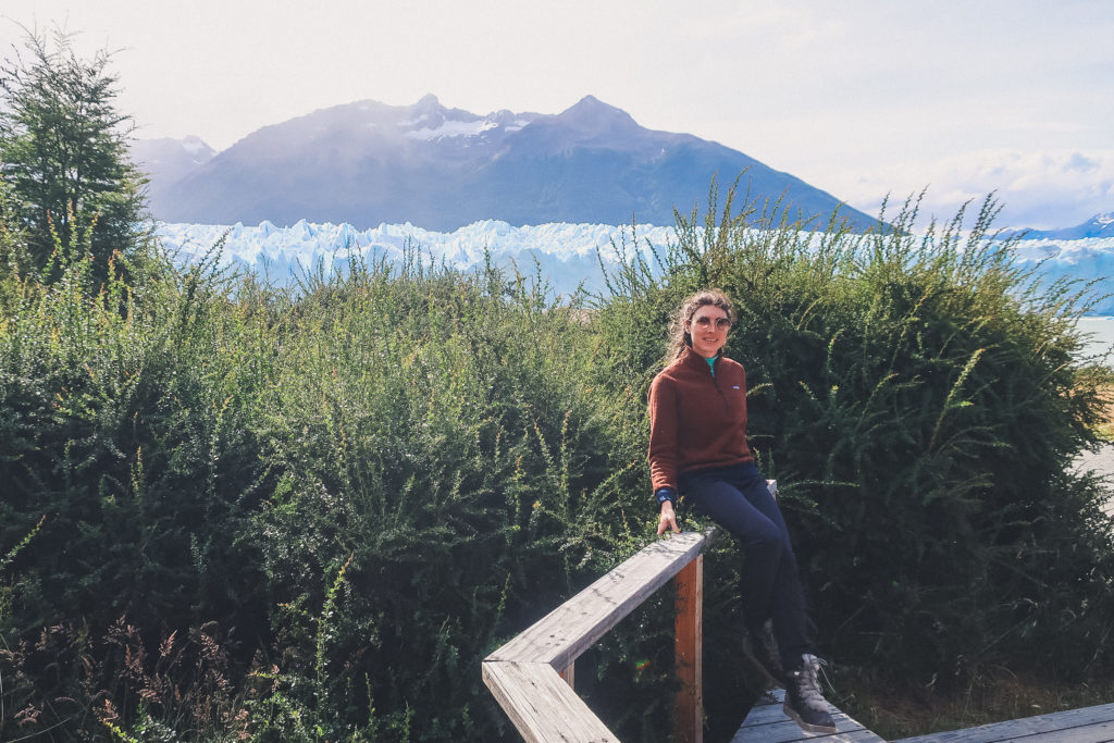 woman at Perito Moreno 