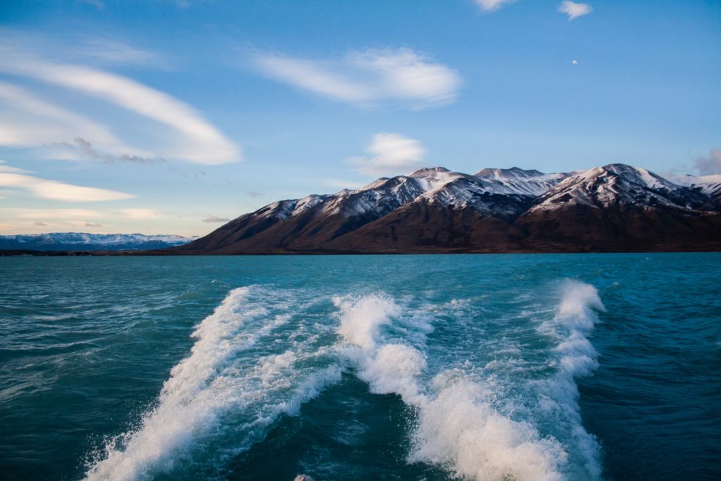 boat ride on Lake Argentino