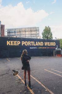 keep portland weird sign