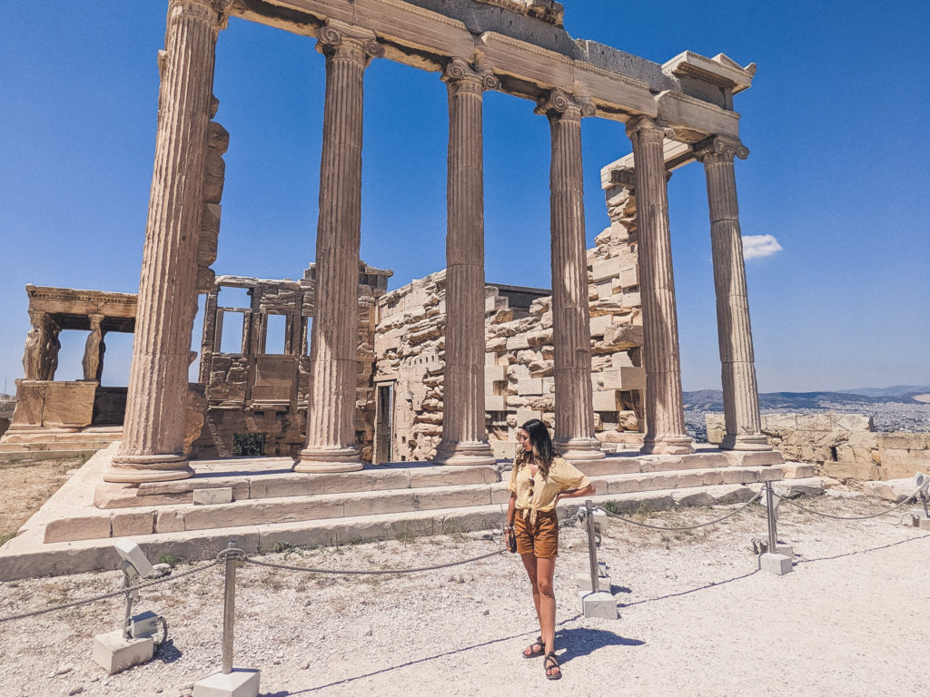 woman at the Acropolis of Athens
