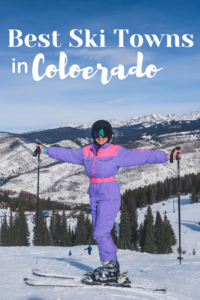 Best Ski Towns in Colorado pin