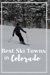 Best Ski Towns in Colorado pin