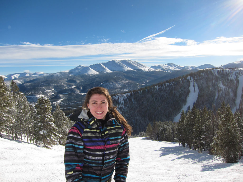 View from Breckenridge Mountain in winter