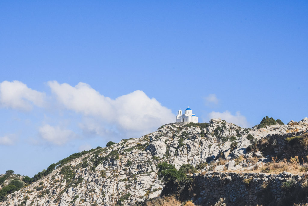 church in the mountainside, Naxos island